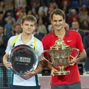 Roger Federer hatodik alkalommal nyert Basel-ben Forrás: facebook.com/DavidGoffinTennis