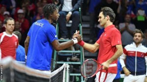Roger Federer és Gael Monfils Forrás: Getty Images