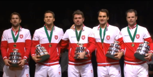 A győztes svájci csapat Forrás: tennis.com