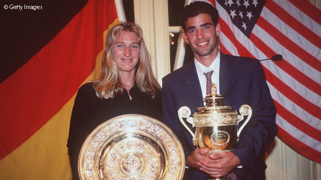 Steffi Graf és Pete Sampras 1995-ben Forrás: twitter.com