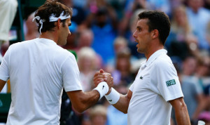 Federer oktatott Bautista-Agut ellen forrás: www.express.co.uk 