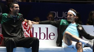 Federer és Cilic szurkolás közben Kép forrása: iptlworld.com