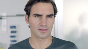 Federer körülbelül ilyen arccal konstatálhatta sorsolása eredményét Kép forrása: adweek.com