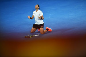Nadal heroikus küzdelem után így ünnepelte győzelmét Kép forrása: ausopen.com