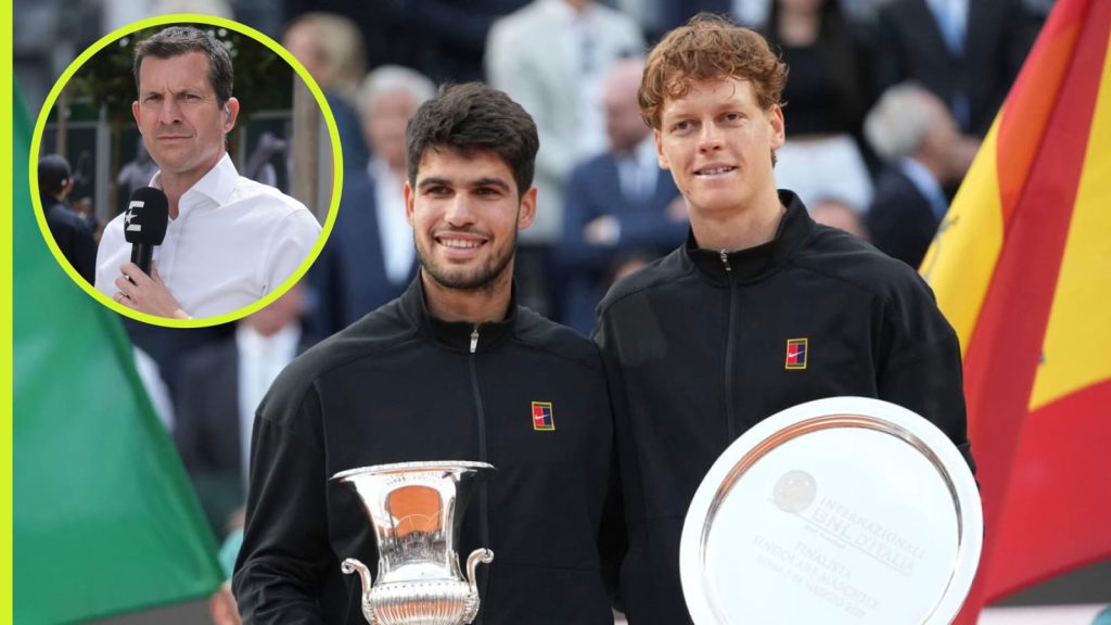 Tim Henman, Carlos Alcaraz, Jannik Sinner